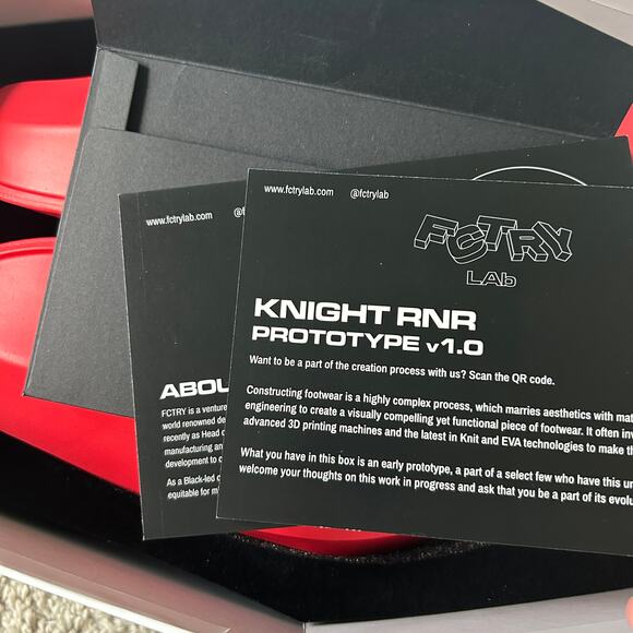 FCTORY Lab Knight RNR V1.0 Red Size 10 - Picture 4 of 9